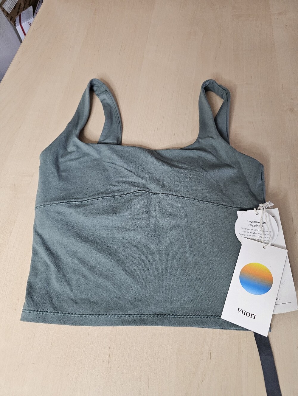 Nwt vuori alltheform support tank top - women's marsh Sz XS (#26)